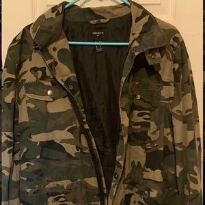 Unisex Forever 21 Camo Coat